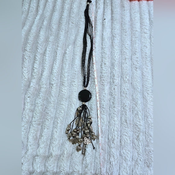 Bulky Charm Corded Necklace - Picture 1 of 16